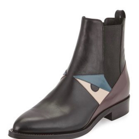 Fendi Bug Monster Leather Chelsea Boot - Picture 8 of 9